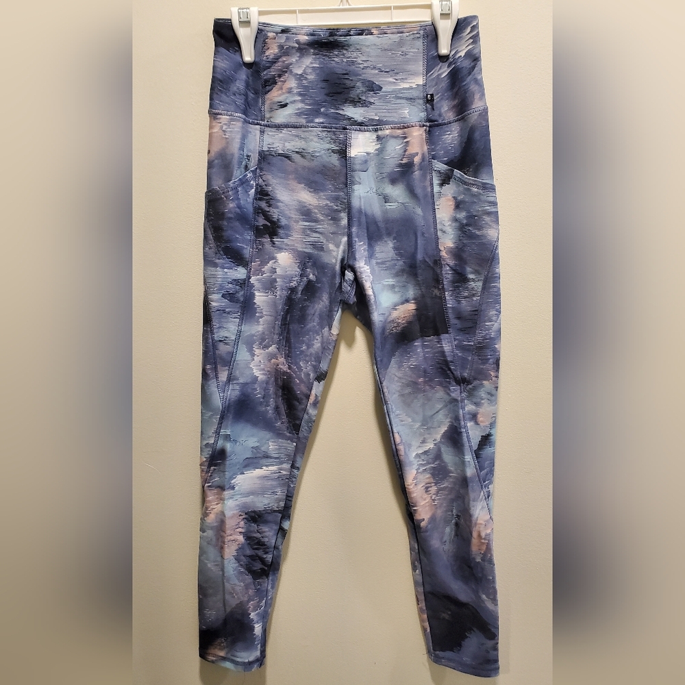☆3\35$ | MARIKA | Abstract Pastel Active Leggings with pockets in Size M